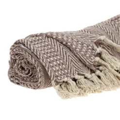Natural Striped Woven Tassel Throw-Kirkland's Home Best