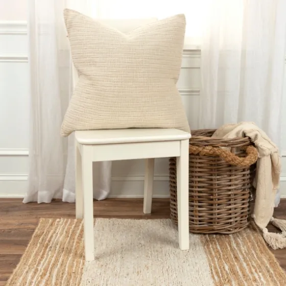 Natural Subtle Striped Oversized Pillow-Kirkland's Home Outlet