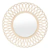 Natural Tan Daisy Spiral Wicker Framed Mirror-Kirkland's Home Best