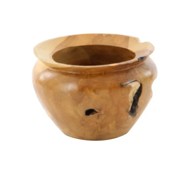 Natural Teak Wood Banga Bowl-Kirkland's Home Discount
