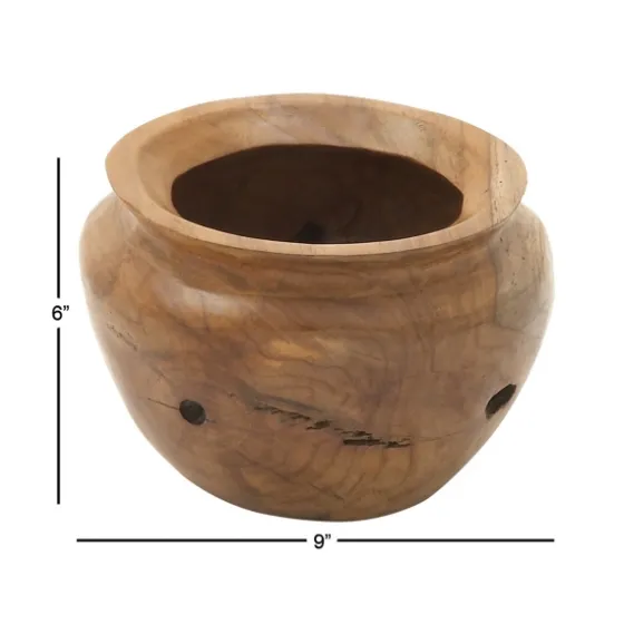 Natural Teak Wood Banga Bowl-Kirkland's Home Discount