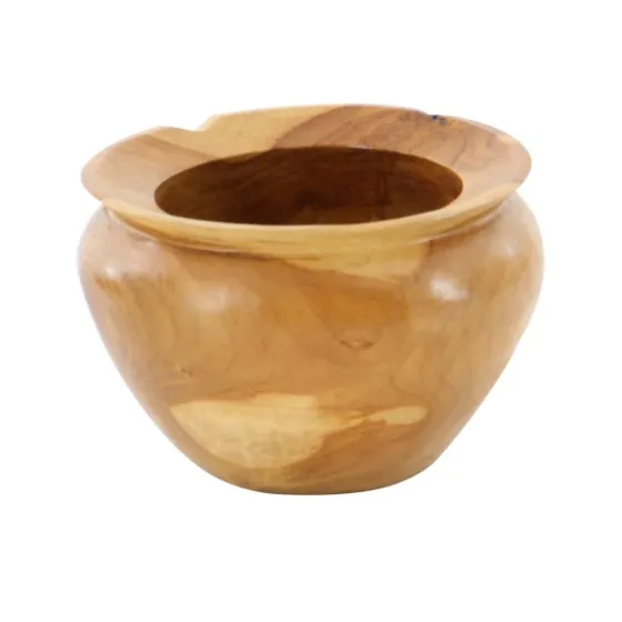 Natural Teak Wood Banga Bowl-Kirkland's Home Discount