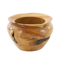 Natural Teak Wood Banga Bowl-Kirkland's Home Discount