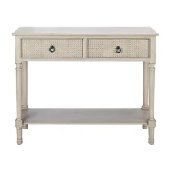 Natural Textured 2-Drawer Console Table-Kirkland's Home Fashion