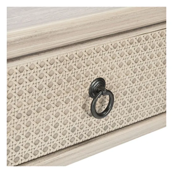 Natural Textured 2-Drawer Console Table-Kirkland's Home Fashion