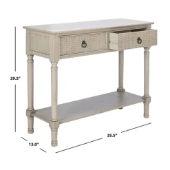 Natural Textured 2-Drawer Console Table-Kirkland's Home Fashion