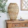 Natural Tone Faux Seagrass Coastal Vase-Kirkland's Home Outlet
