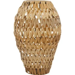 Natural Tone Faux Seagrass Coastal Vase-Kirkland's Home Outlet