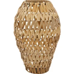 Natural Tone Faux Seagrass Coastal Vase-Kirkland's Home Outlet