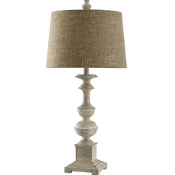 Natural Traditional Farmhouse Table Lamp-Kirkland's Home Cheap