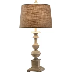 Natural Traditional Farmhouse Table Lamp-Kirkland's Home Cheap