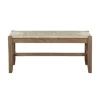 Natural Twisted Seagrass And Wood Bench-Kirkland's Home Cheap