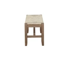 Natural Twisted Seagrass And Wood Bench-Kirkland's Home Cheap