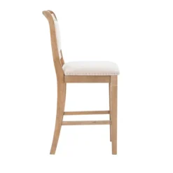 Natural Upholstered Wood Frame Counter Stool-Kirkland's Home Store