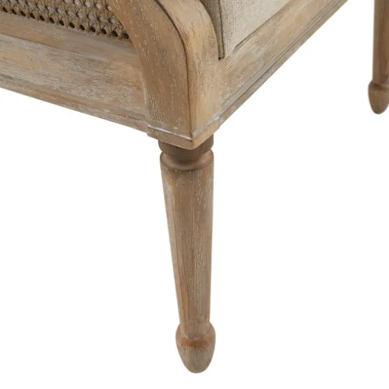 Natural Upholstery Cane Inset Accent Chair-Kirkland's Home Shop