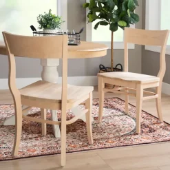 Natural Wave Frame Dining Chairs, Set Of 2-Kirkland's Home Clearance