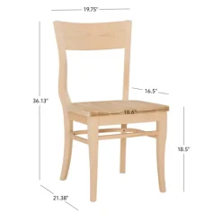 Natural Wave Frame Dining Chairs, Set Of 2-Kirkland's Home Clearance