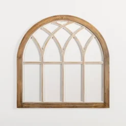 Natural Weathered Wood Window Arch Plaque-Kirkland's Home Flash Sale