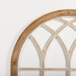 Natural Weathered Wood Window Arch Plaque-Kirkland's Home Flash Sale