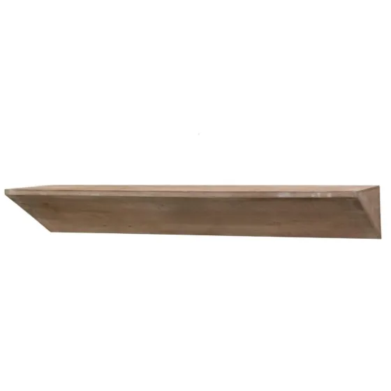 Natural Wedge Wood Large Floating Shelf-Kirkland's Home Fashion