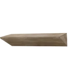 Natural Wedge Wood Small Floating Shelf-Kirkland's Home Outlet