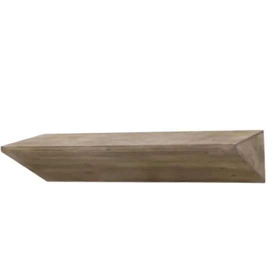 Natural Wedge Wood Small Floating Shelf-Kirkland's Home Outlet
