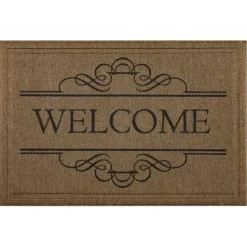 Natural Welcome Script Doormat-Kirkland's Home Sale
