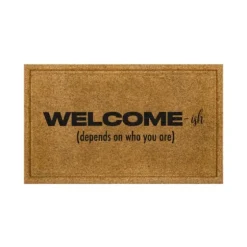 Natural Welcome-Ish Doormat-Kirkland's Home Cheap