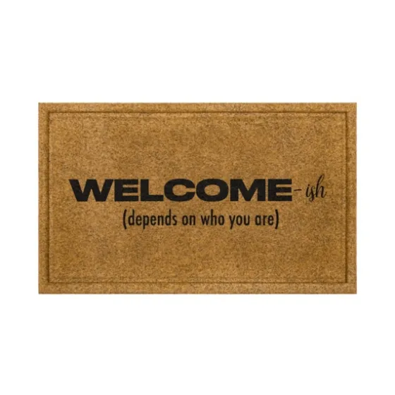 Natural Welcome-Ish Doormat-Kirkland's Home Cheap
