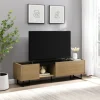 Natural Wood And Marble 2-Door Tv S D-Kirkland's Home Flash Sale