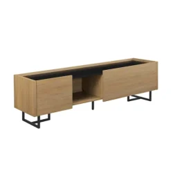 Natural Wood And Marble 2-Door Tv S D-Kirkland's Home Flash Sale