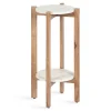 Natural Wood And Marble Moxley Accent Table-Kirkland's Home Cheap