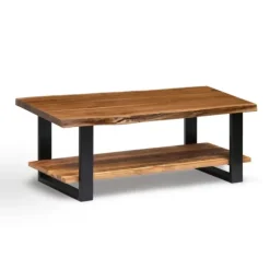 Natural Wood And Metal Coffee Table-Kirkland's Home Discount