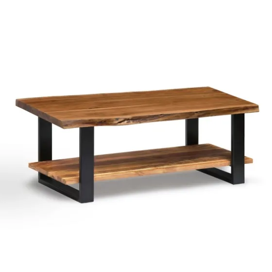 Natural Wood And Metal Coffee Table-Kirkland's Home Discount