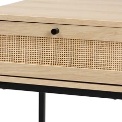Natural Wood And Metal 1-Drawer Nights D-Kirkland's Home Sale