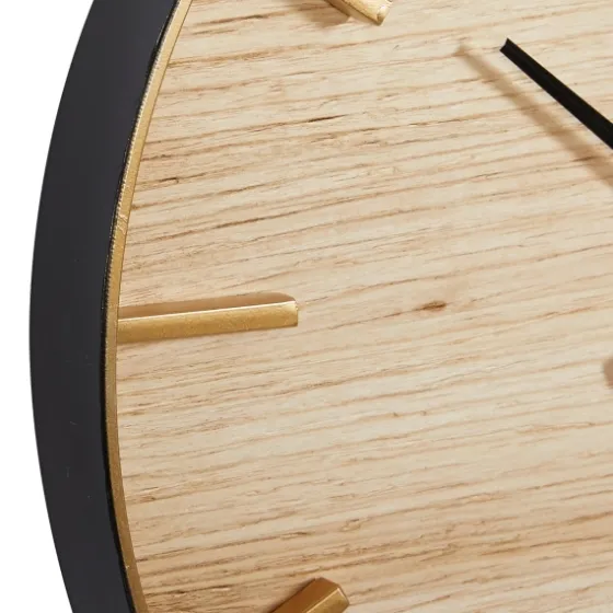 Natural Wood And Metal Numberless Wall Clock-Kirkland's Home Discount
