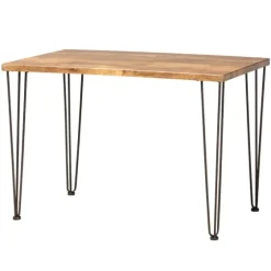 Natural Wood And Metal 5-Pc. Dining Set-Kirkland's Home New