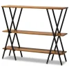 Natural Wood And Metal 3-Tier Console Table-Kirkland's Home New