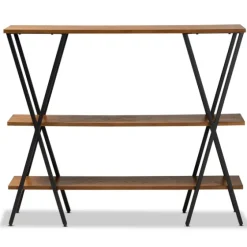 Natural Wood And Metal 3-Tier Console Table-Kirkland's Home New