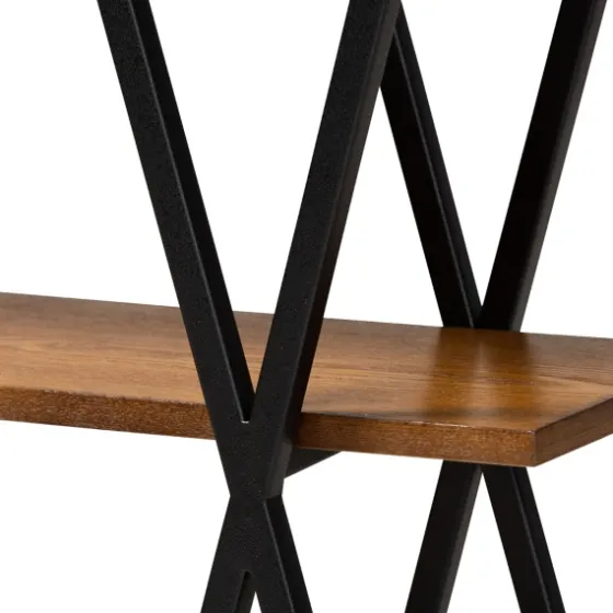 Natural Wood And Metal 3-Tier Console Table-Kirkland's Home New