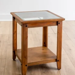 Natural Wood And Metal Window Accent Table-Kirkland's Home Best