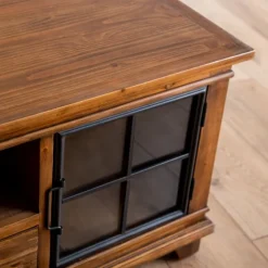 Natural Wood And Metal Window Coffee Table-Kirkland's Home Cheap