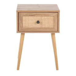 Natural Wood And Rat Drawer Accent Table-Kirkland's Home Shop
