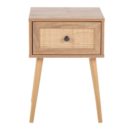 Natural Wood And Rat Drawer Accent Table-Kirkland's Home Shop