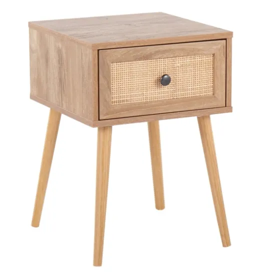Natural Wood And Rat Drawer Accent Table-Kirkland's Home Shop