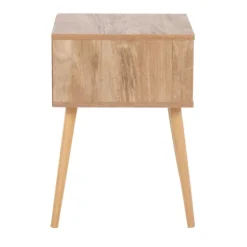 Natural Wood And Rat Drawer Accent Table-Kirkland's Home Shop