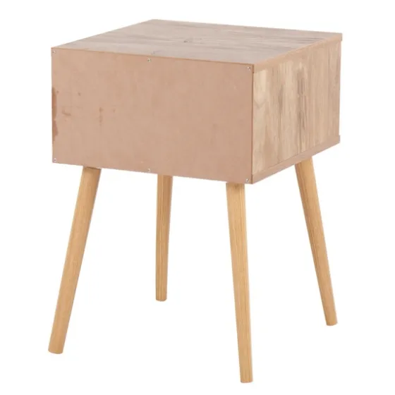Natural Wood And Rat Drawer Accent Table-Kirkland's Home Shop
