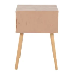 Natural Wood And Rat Drawer Accent Table-Kirkland's Home Shop