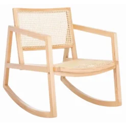 Natural Wood And Rat Rocking Chair-Kirkland's Home Store