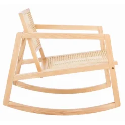Natural Wood And Rat Rocking Chair-Kirkland's Home Store